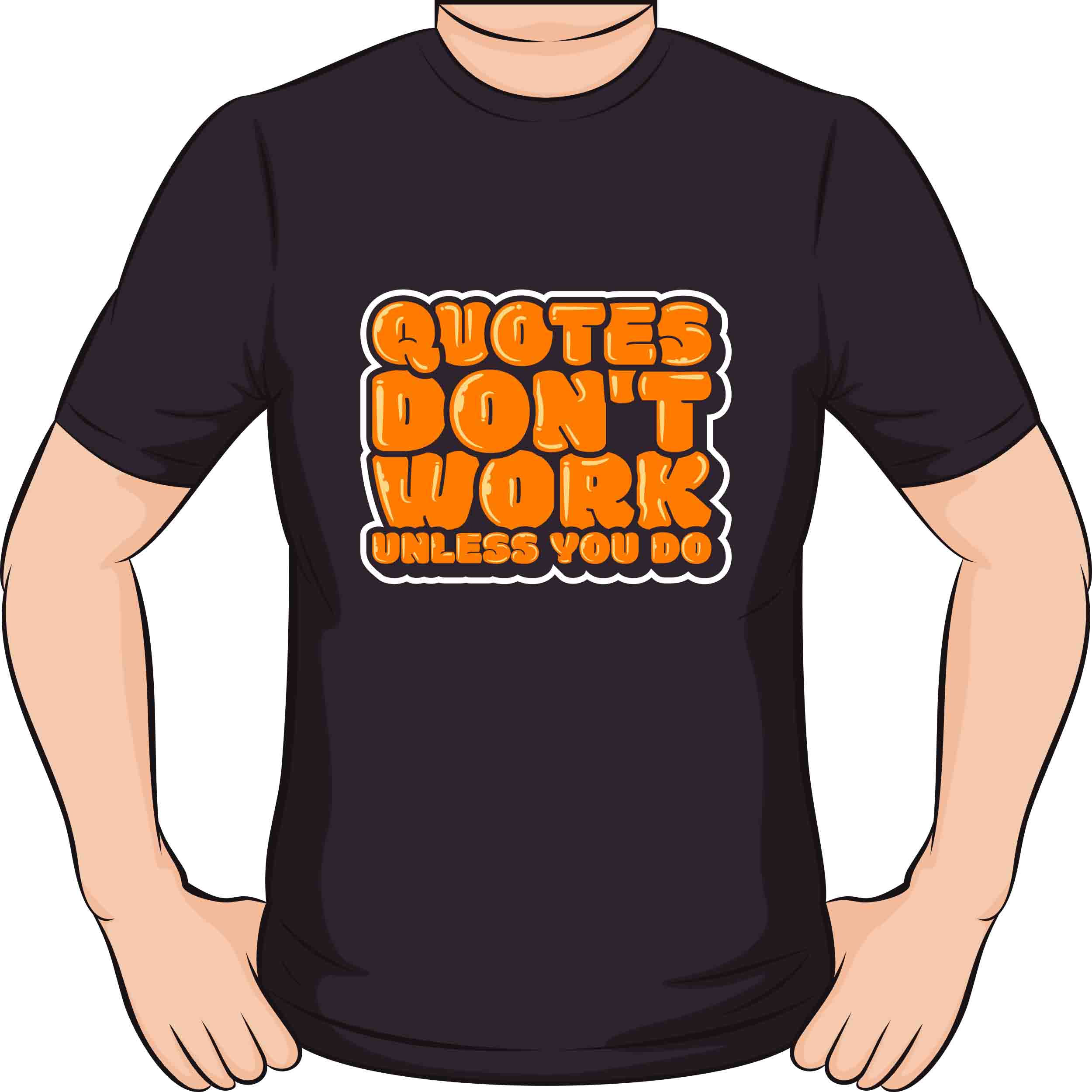 Quotes Dont Work,illustration typography