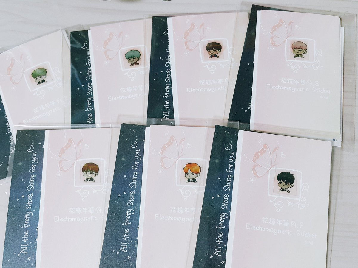 READY - BTS EMW Sticker Set HYYH Pt.2 Version (choose member)