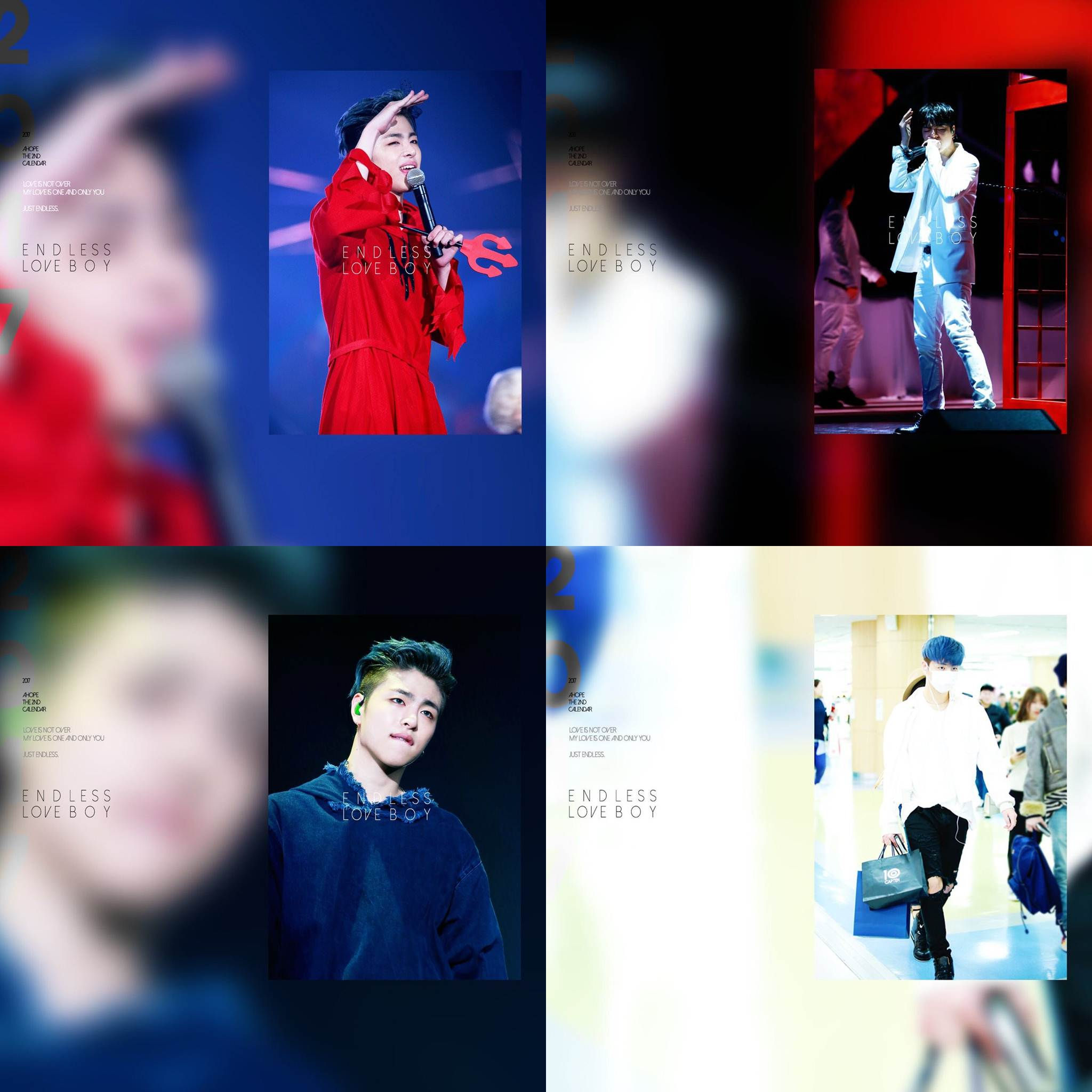 PO - IKON Junhoe END LESS LOVE BOY 2017 AHOPE CALENDER @koojunhoe_kr