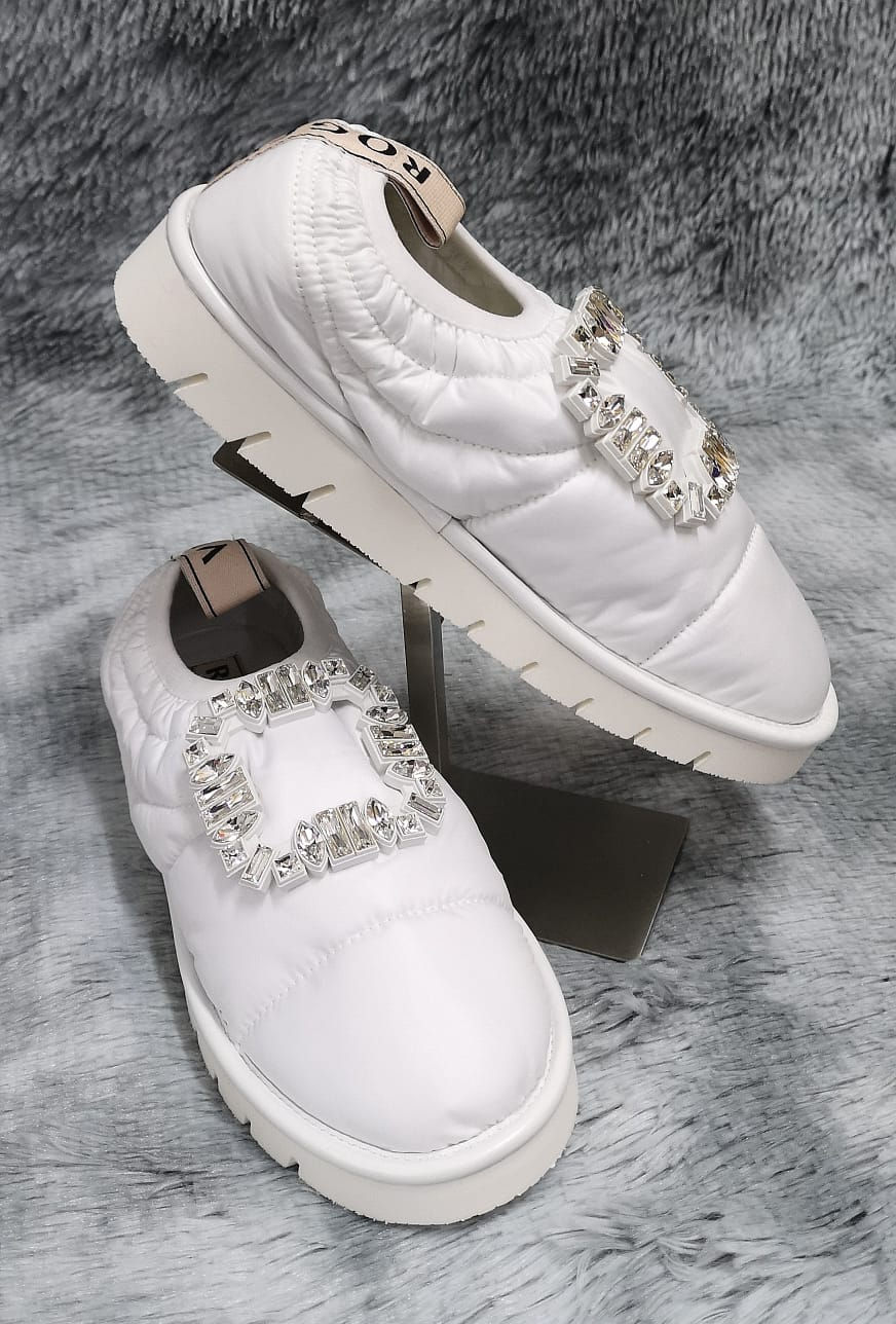 縮圖：RVS149  Viv Winter Puffy Slippers (Mj4 Bianco)