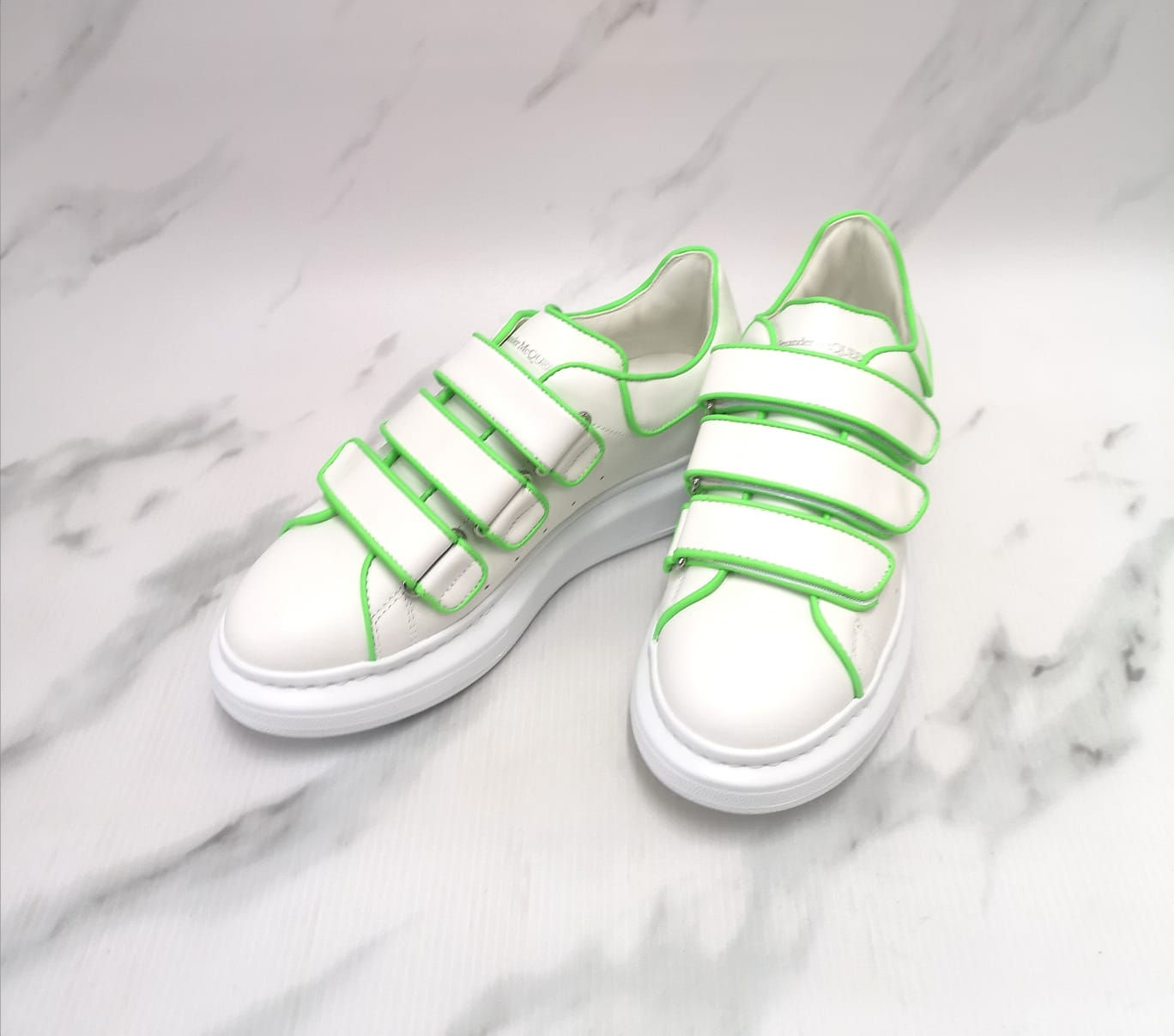 McQUEEN03 Sneaker Larry  (white/acid green)