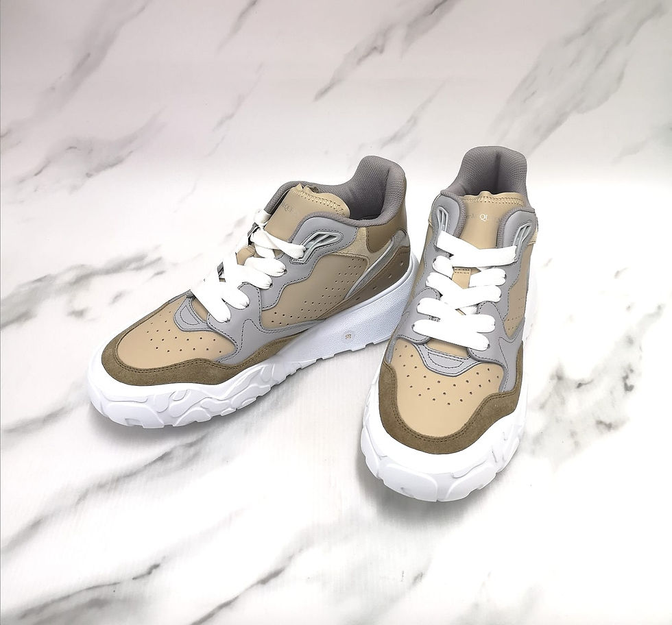 McQUEEN08  Alex Basket Sneaker(bege/blue 2271)