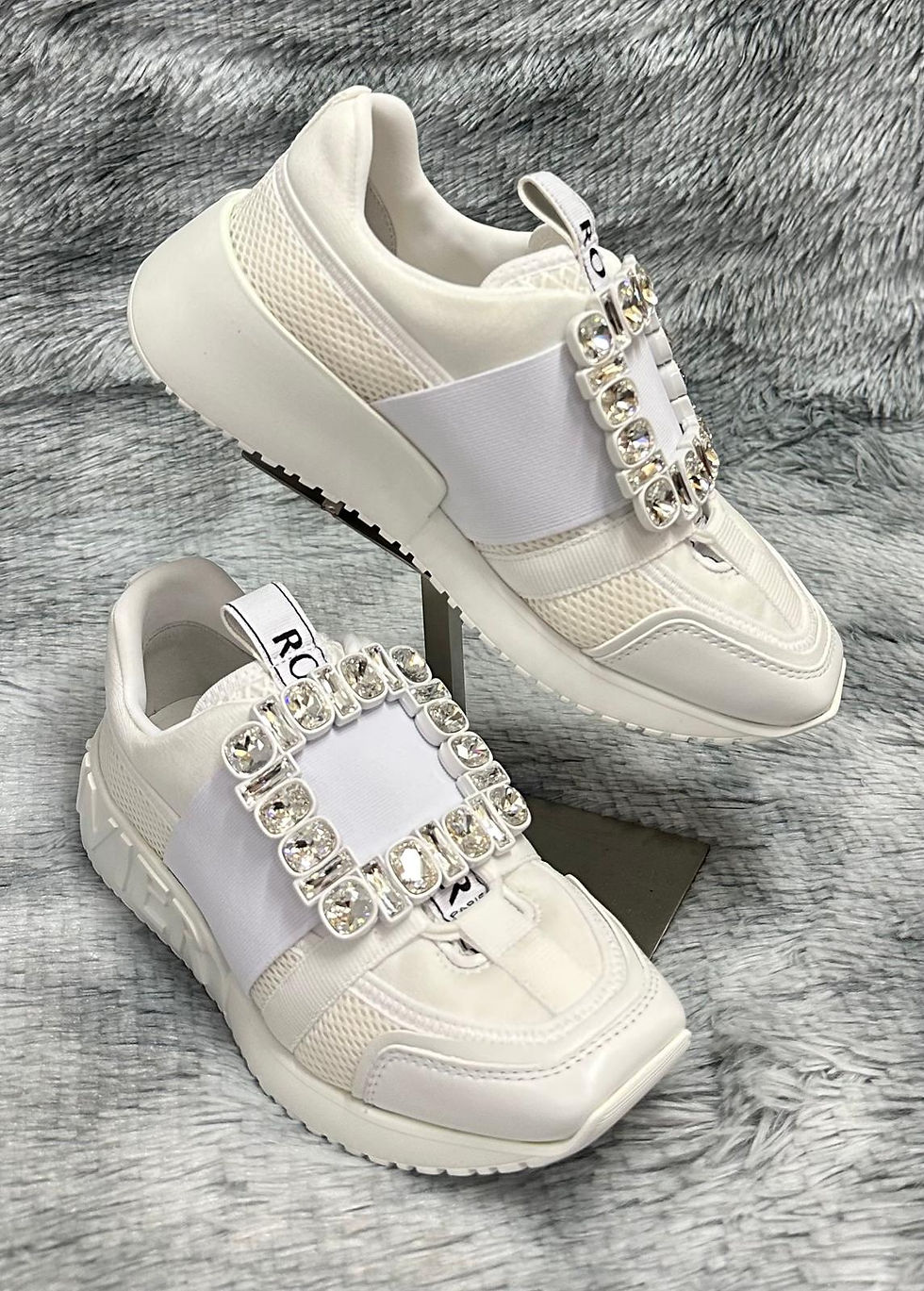縮圖：RVS154 Viv Go Strass Buckle Sneakers