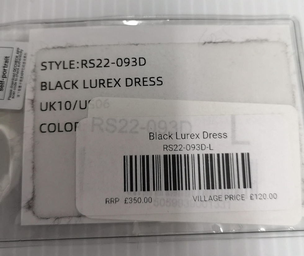 Thumbnail: Clothes49  Self-Portrait Black Lurex Dress