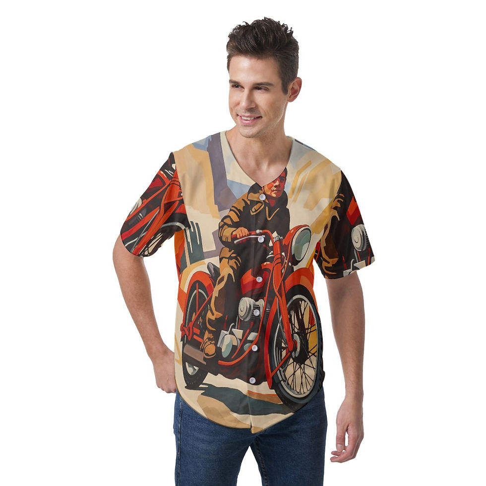Thumbnail: All-Over Print Men's Short Sleeve Baseball Jersey