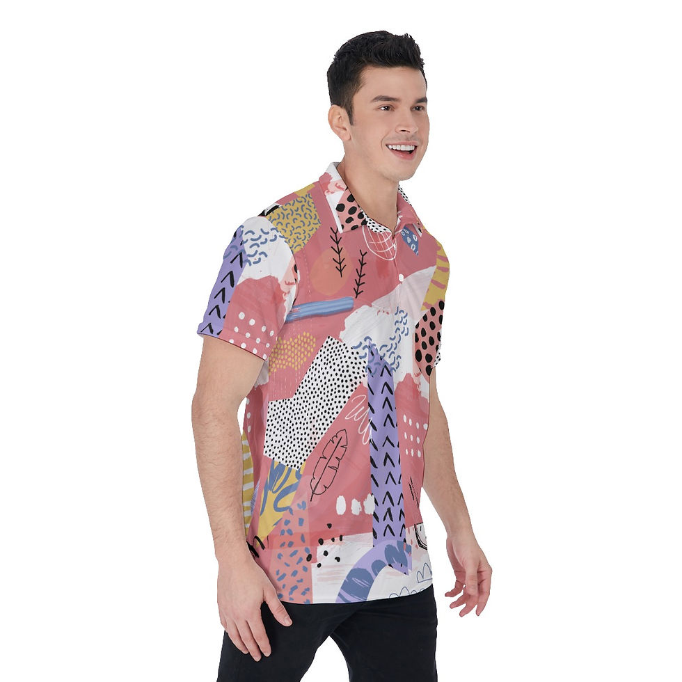 Thumbnail: All-Over Print Men's Polo Shirt