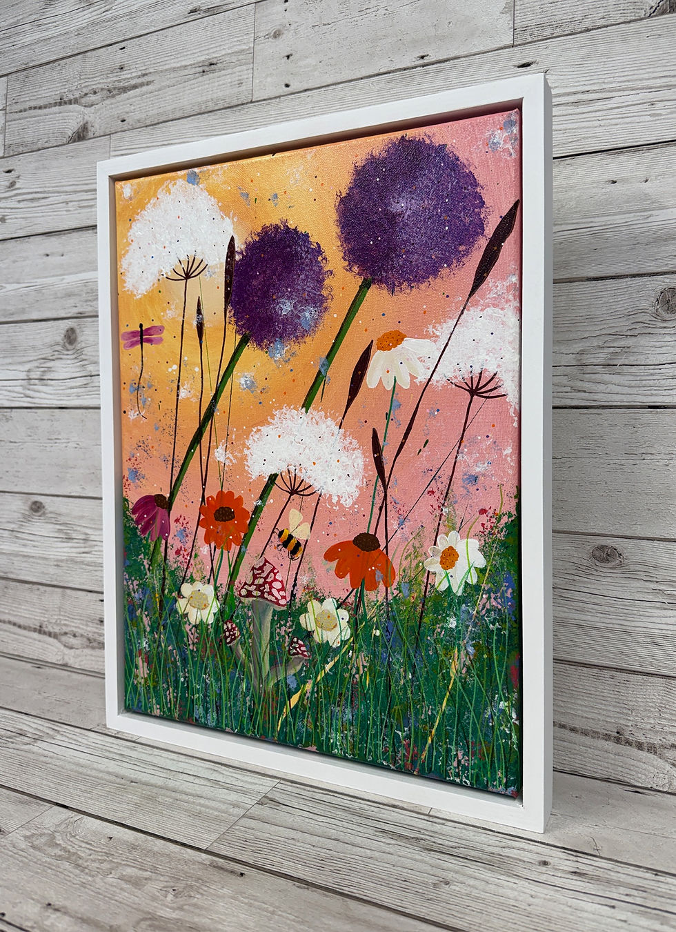 Thumbnail: "A bees paradise" 30x40cm canvas