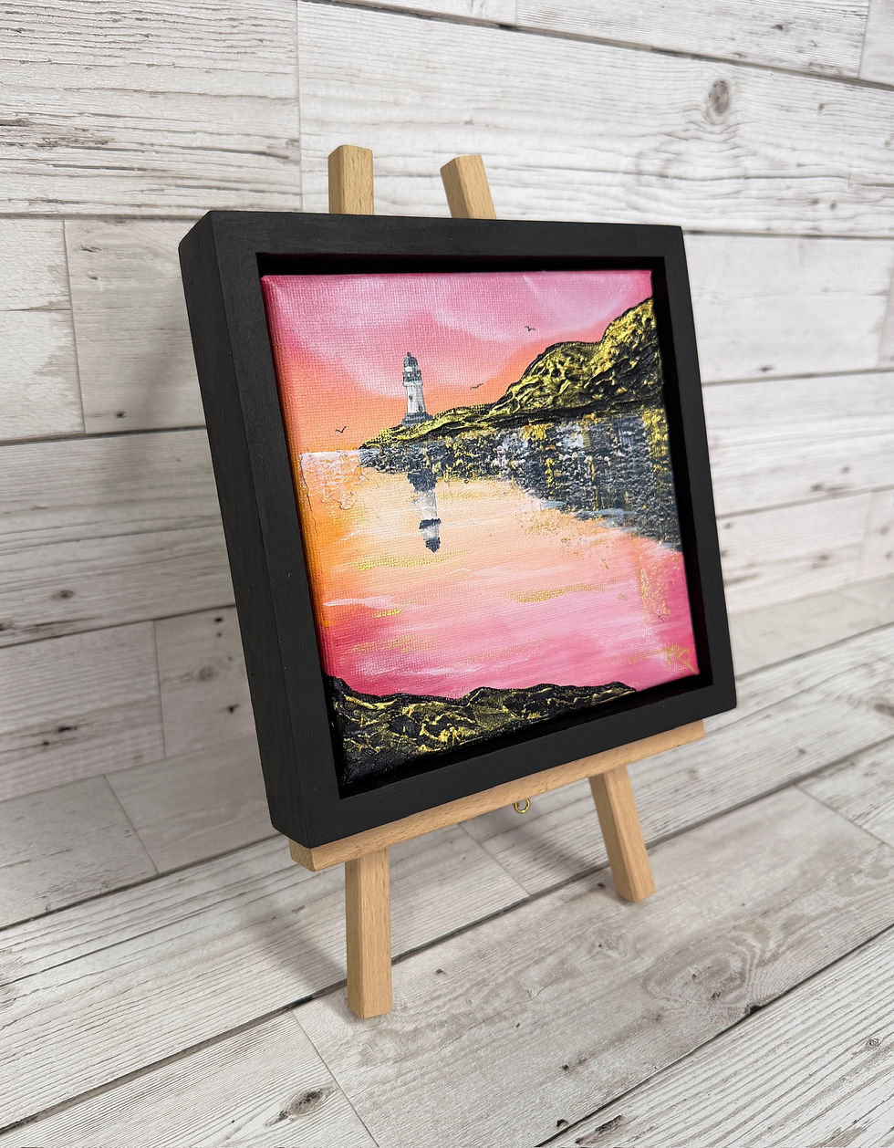 Thumbnail: "Waiting for the day" 15cm canvas