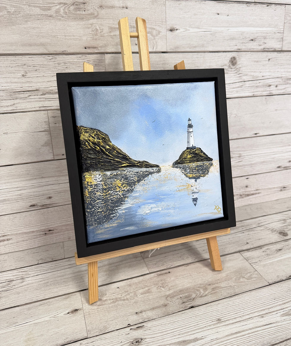 Thumbnail: "Edge of the endless blue" 20cm canvas
