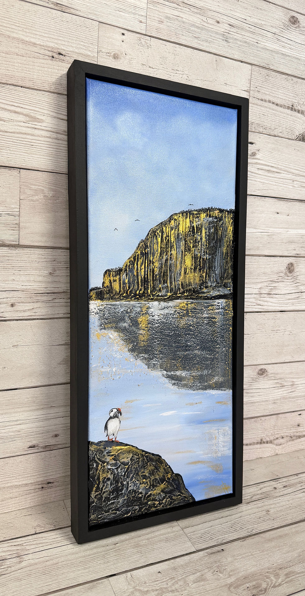 Thumbnail: "A quick bite for breakfast" 20x50cm canvas