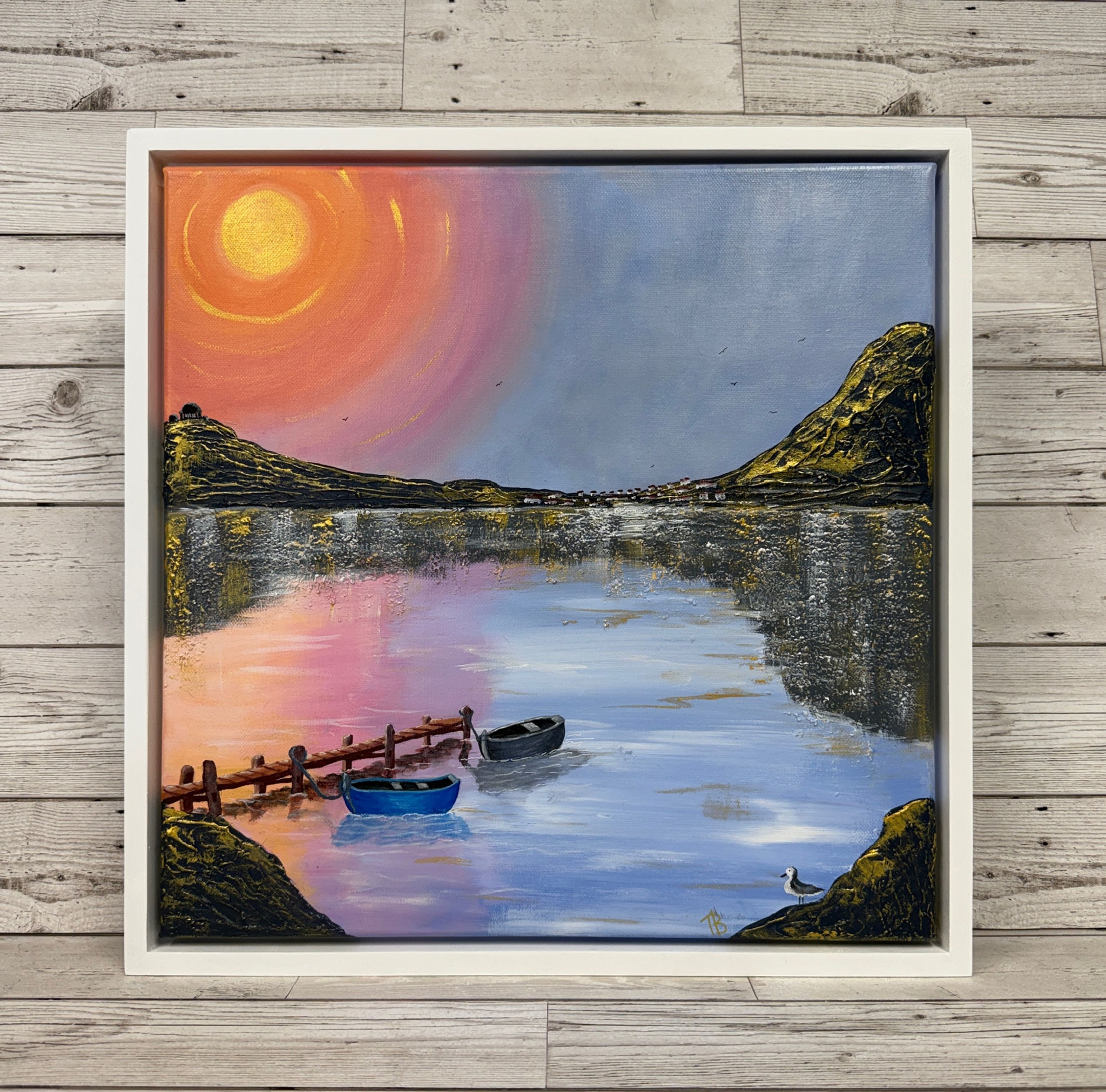 "Rainbow reflections" 40cm canvas