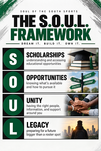S.O.U.L. framework -- scholarship, opportunity, unity, legacy