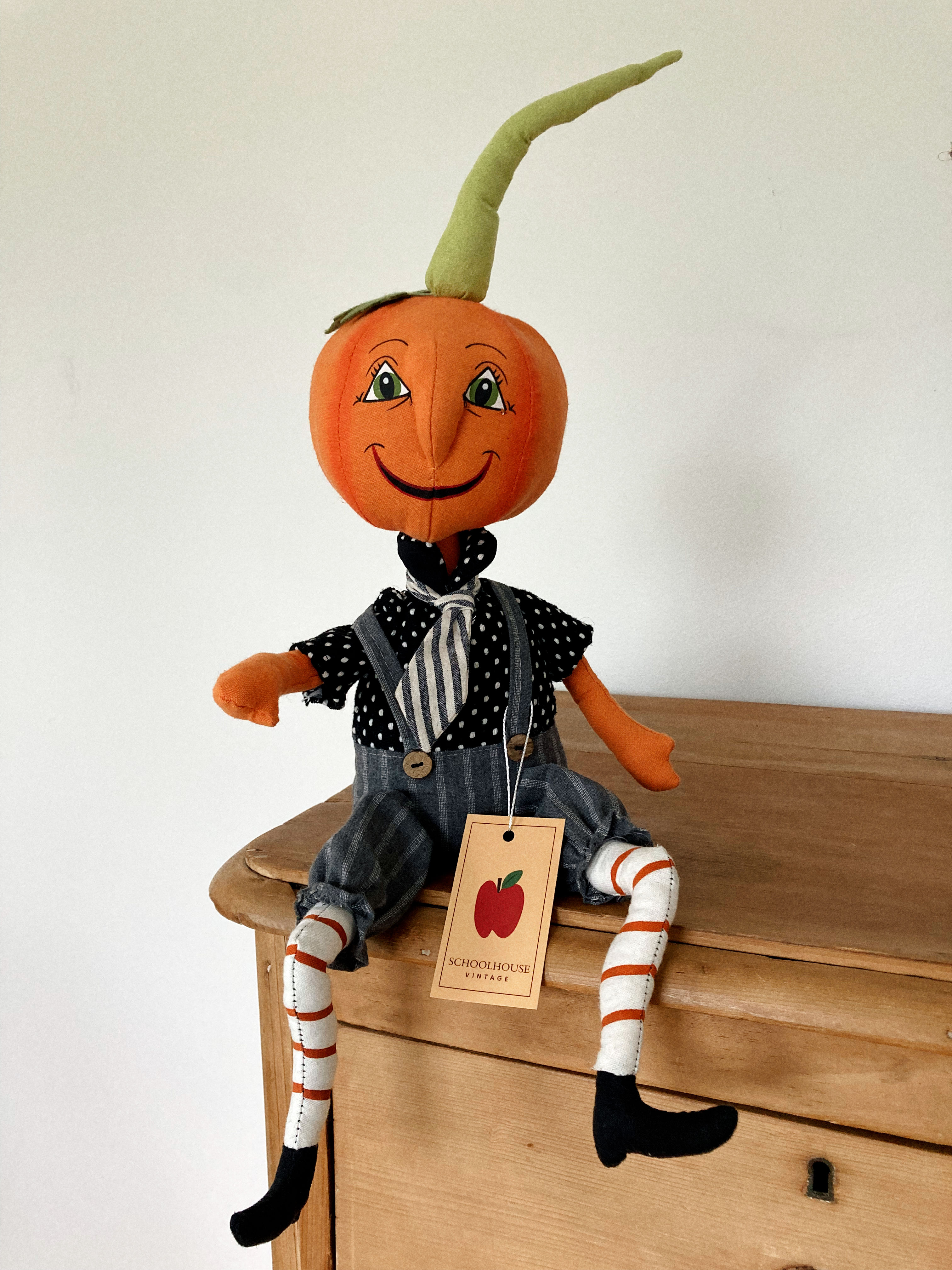 Henry Halloween -- Primitive Style Pumpkin