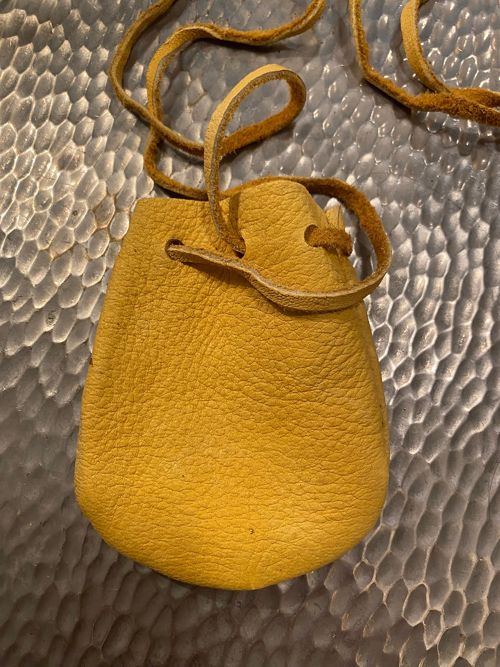 Thumbnail: One Of A Kind Leather Pouch Necklace
