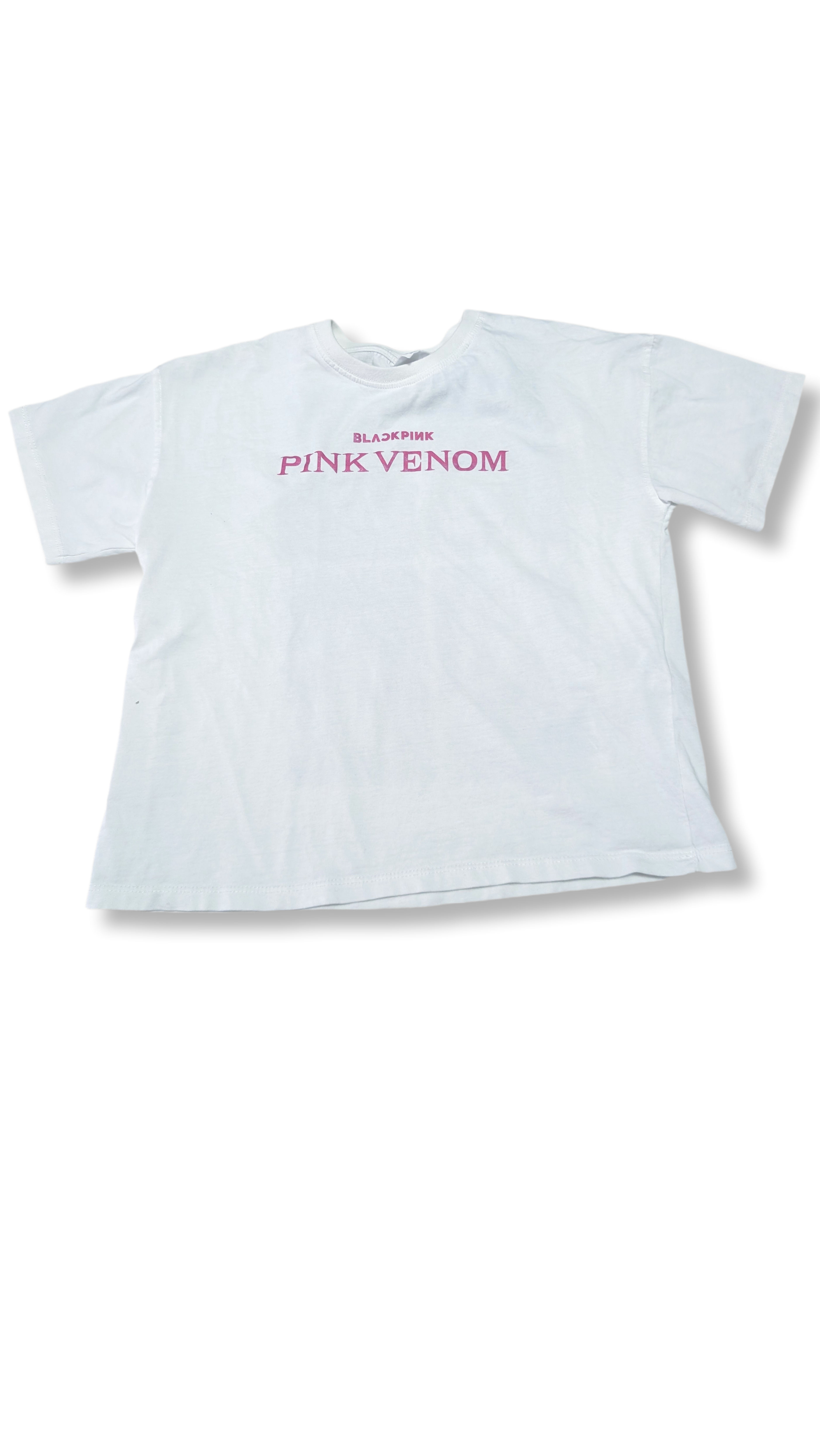 T-SHIRT CROP 8-9 ANS ZARA - BLACK PINK