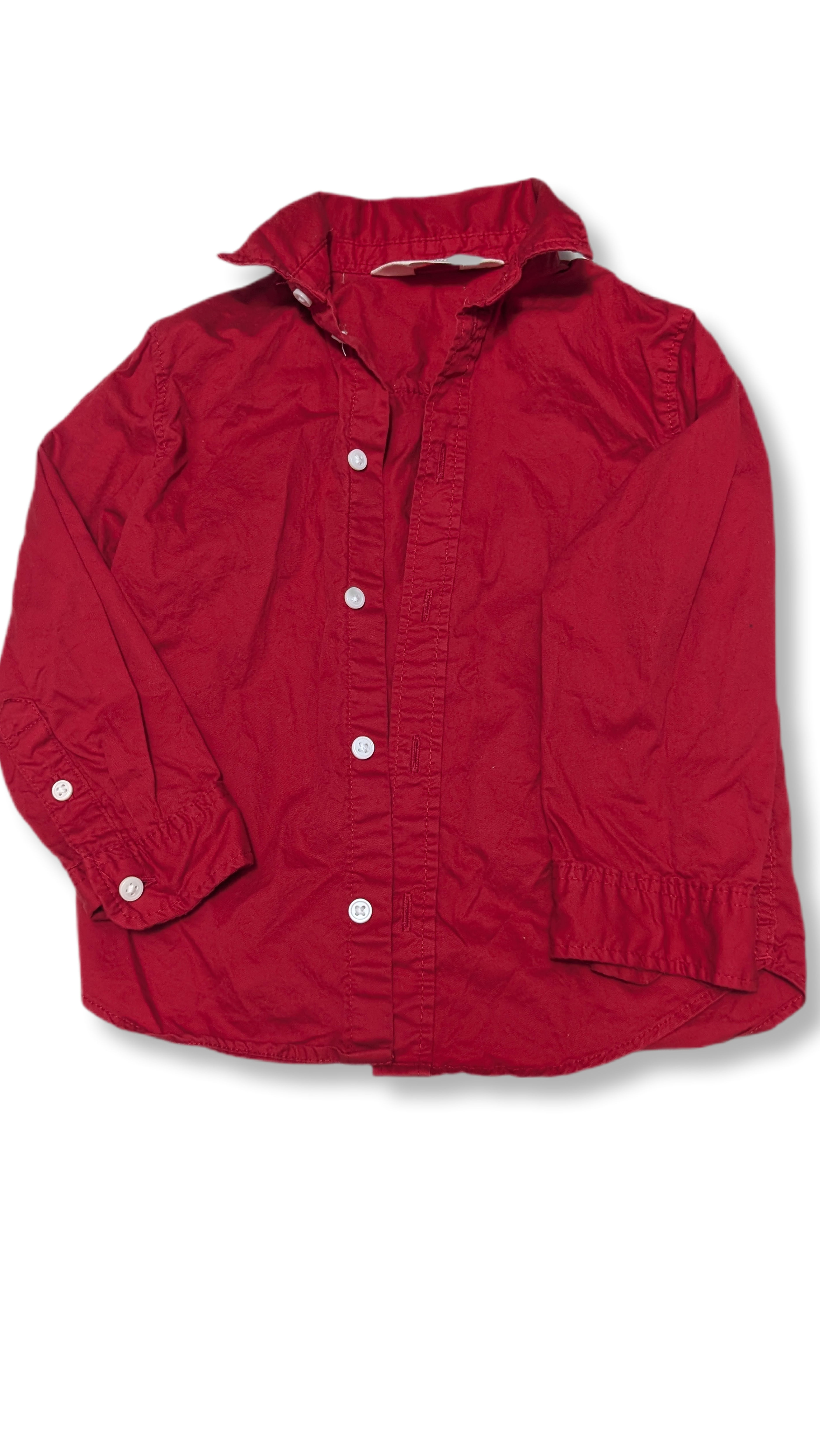 CHEMISE 2-3T H&M - ROUGE