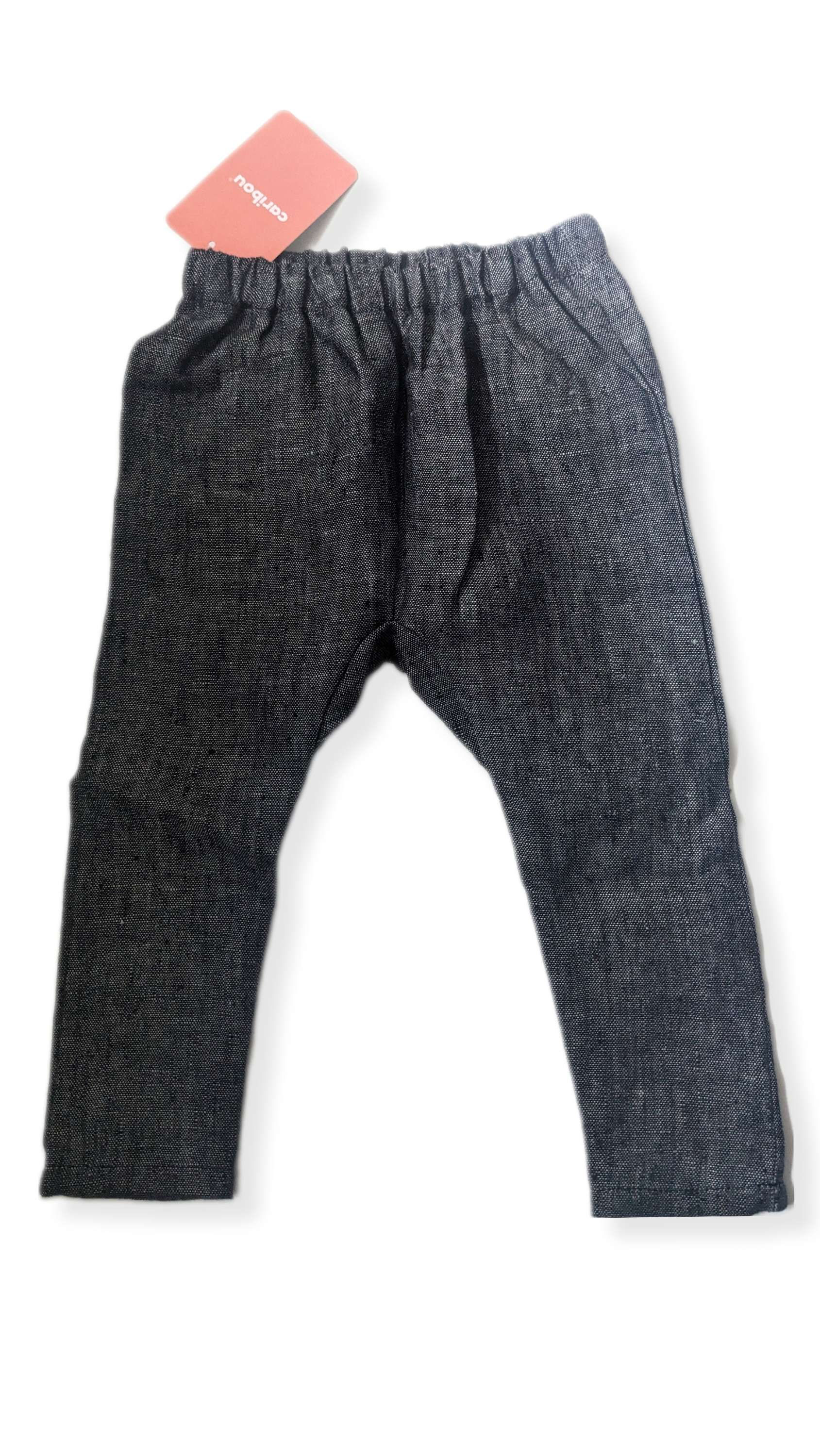 PANTALON 6-12M CARIBOU - GRIS
