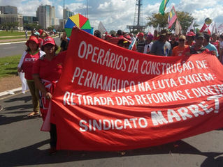 MARRETA/PE presente na marcha dos 200 mil em Brasília. Fora Temer!!!!!