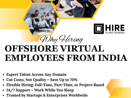 Why Hiring Offshore Virtual Employees from India Is a Smart Business Move