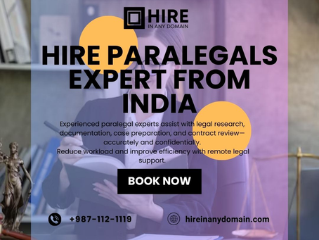 Hire Paralegals From India for Legal Research and Documentation