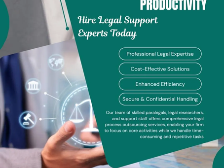 Hire Legal Support Experts in India to Streamline Your Law Firm Operations Efficiently