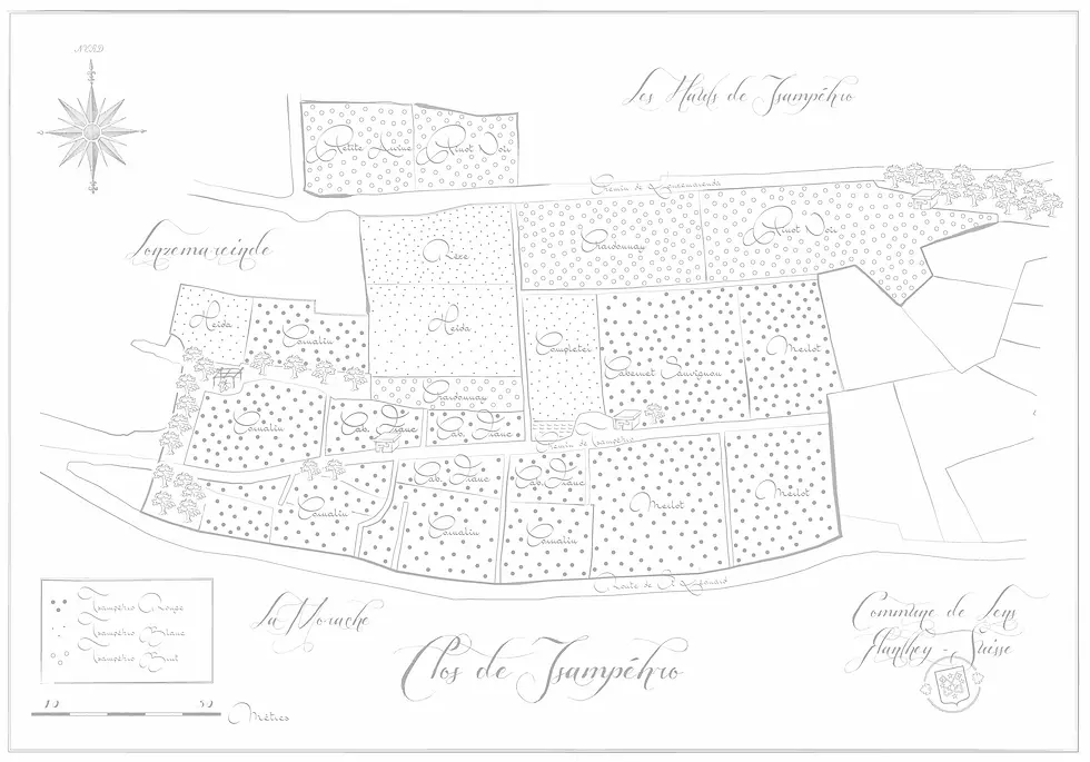 Emplacement et terroir du Clos de Tsampéhro