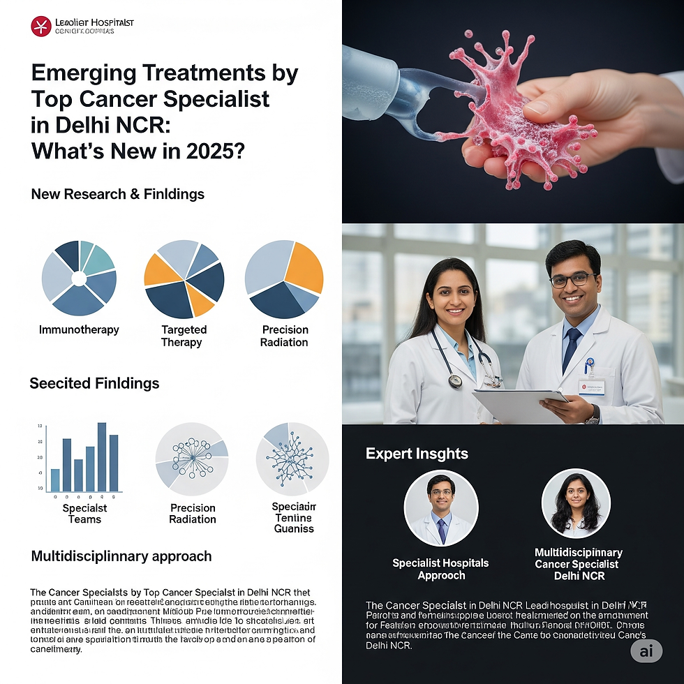Emerging Treatments by Top Cancer Specialist in Delhi NCR: What’s New in 2025?