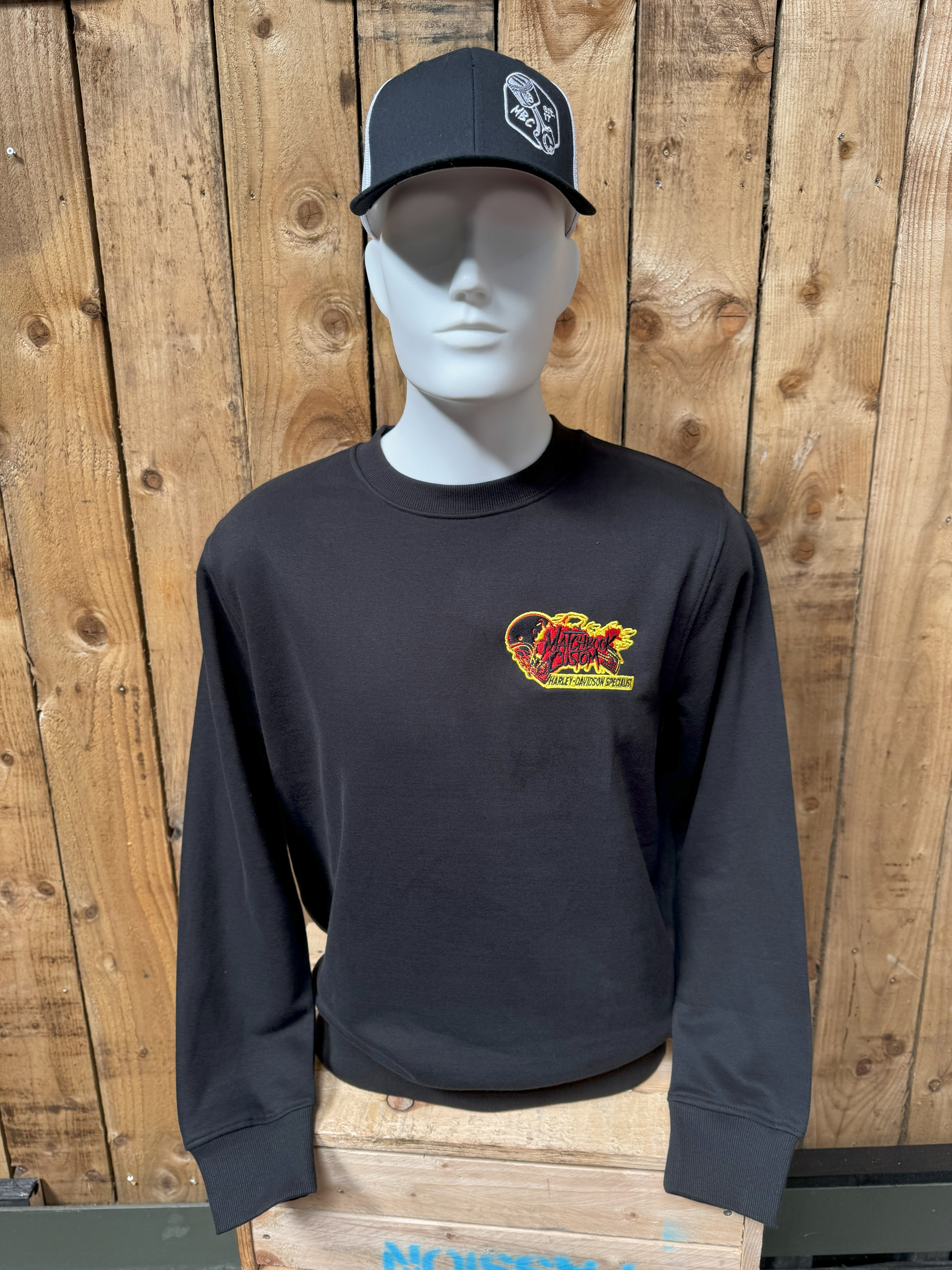 MBC Embroidered Sweatshirt - Black