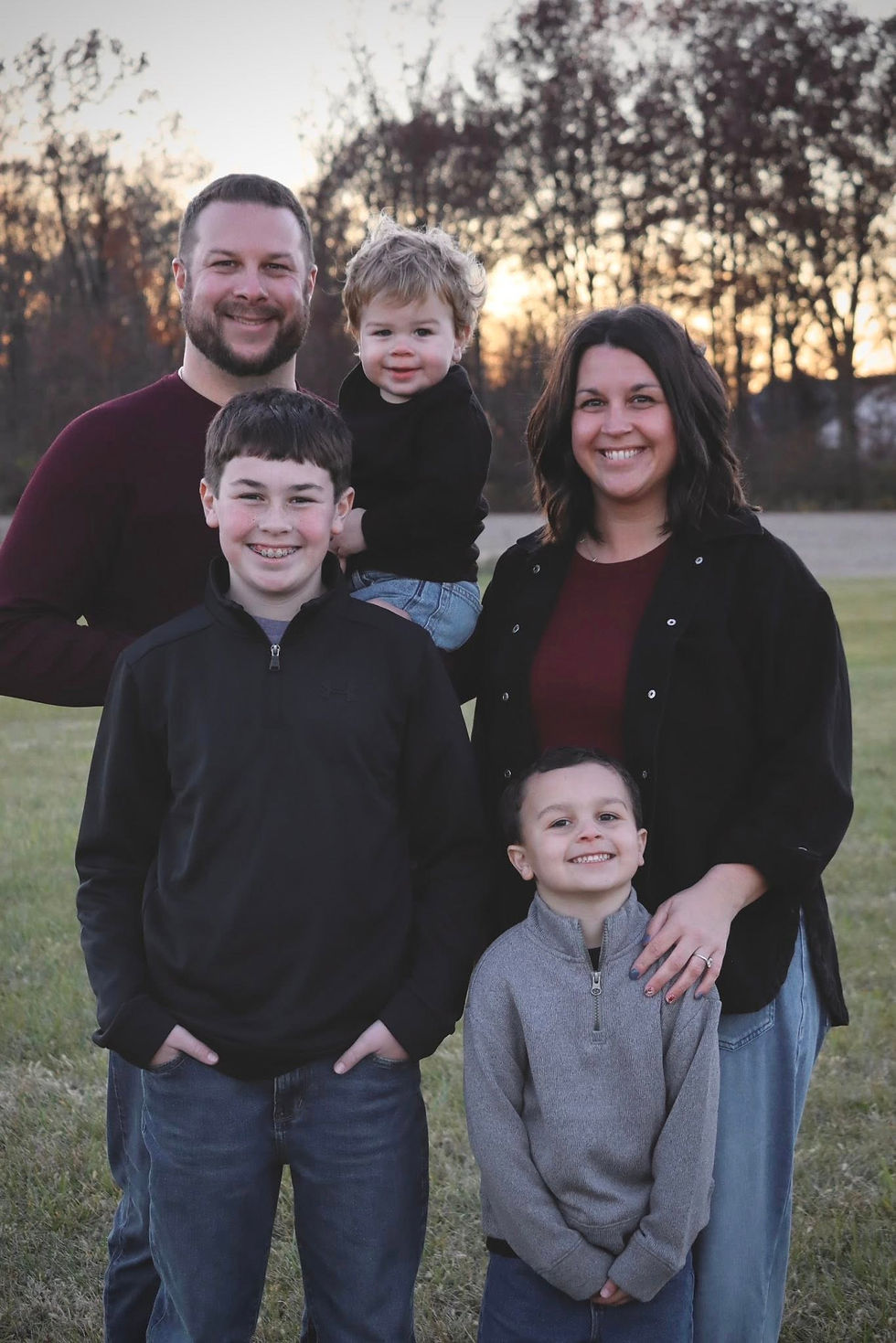 An image of the family who run this locally owned vending machine service company.