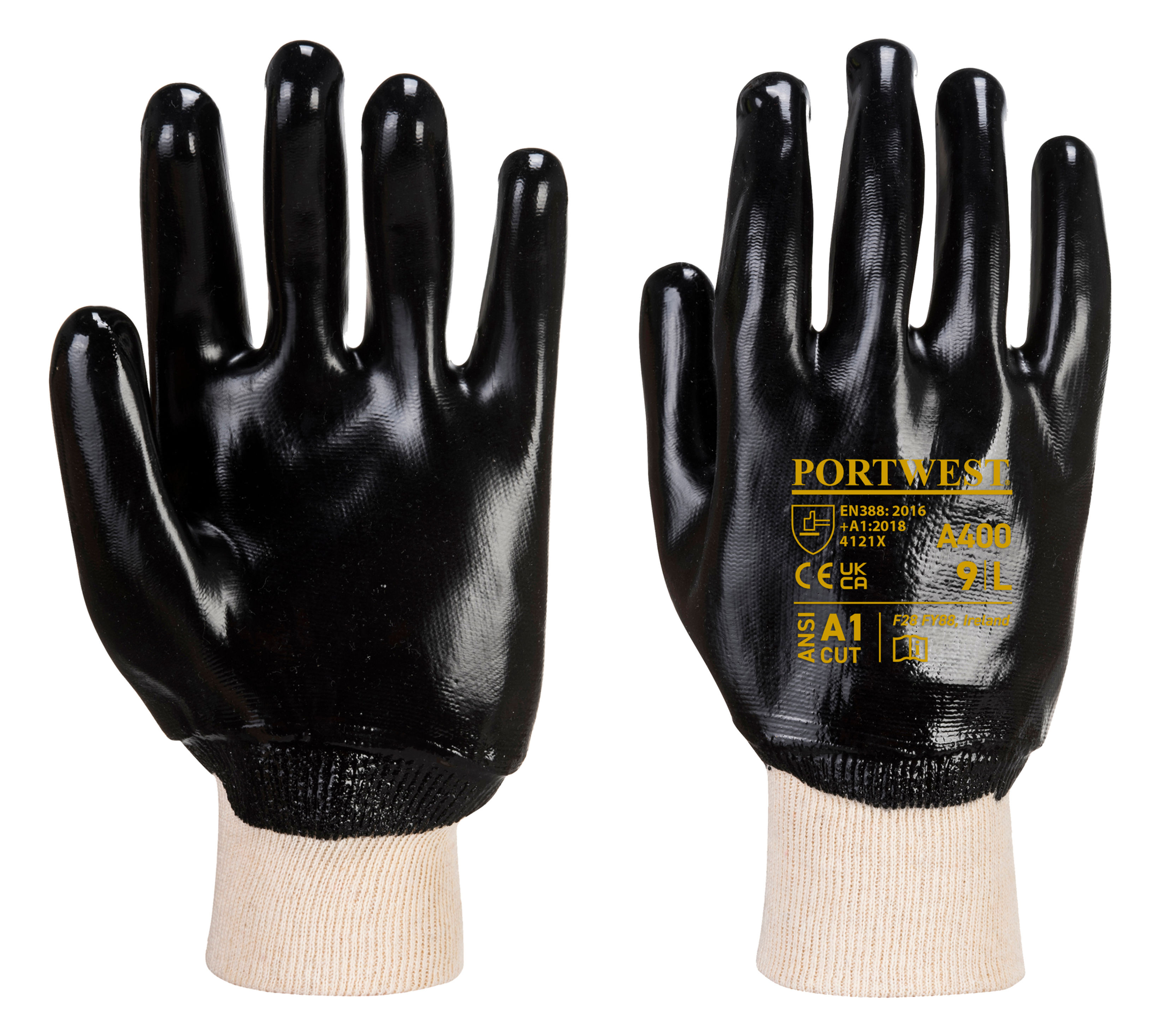 Portwest A400 - PVC-Handschuh mit Strickbund