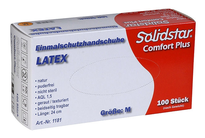 Miniaturbild: RL 1181 • Solidstar® • Comfort Plus • Latex-Einmalschutz-
 handschuh