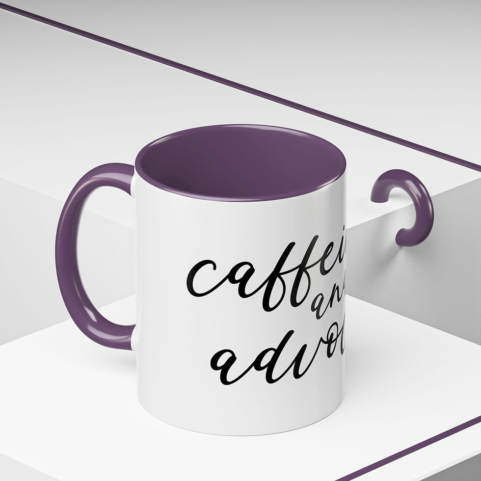 Thumbnail: Caffeinate and Advocate Accent Coffee Mug (11, 15oz)