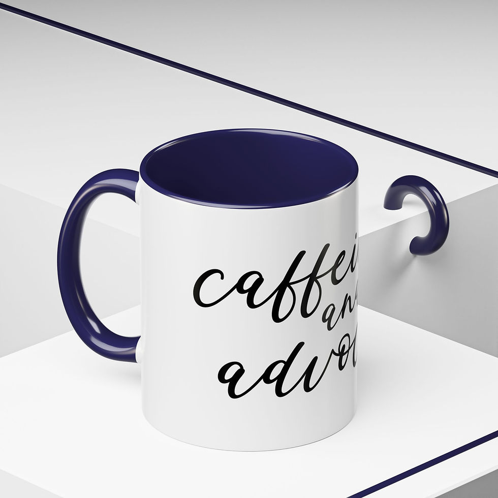 Thumbnail: Caffeinate and Advocate Accent Coffee Mug (11, 15oz)