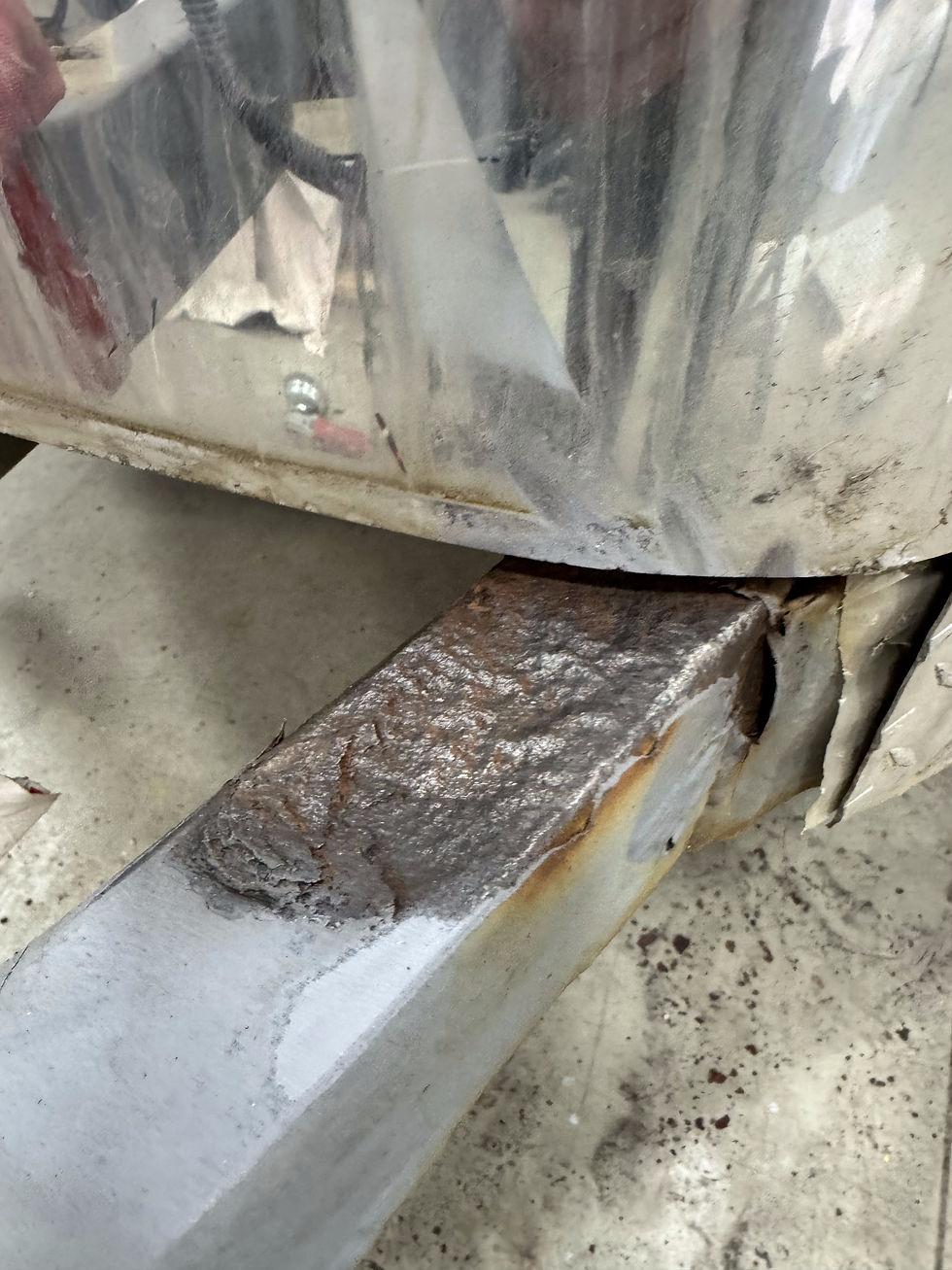 Assessing the surrounding frame helps determine whether a localized repair is appropriate or whether broader deterioration is present.