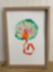 Placenta artwork bright tones Brisbane