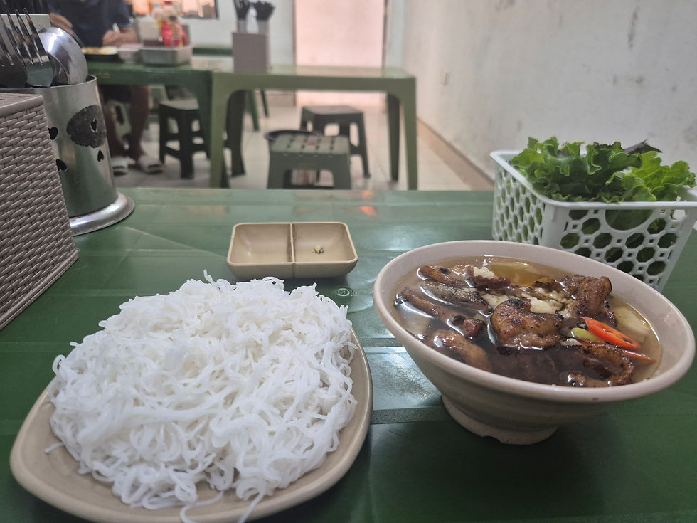 Bún Chả Hanoi - Pork and rice dipping sauce.