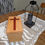 Thumbnail: Oak Box Urn with Bloodwood Cross Inlay