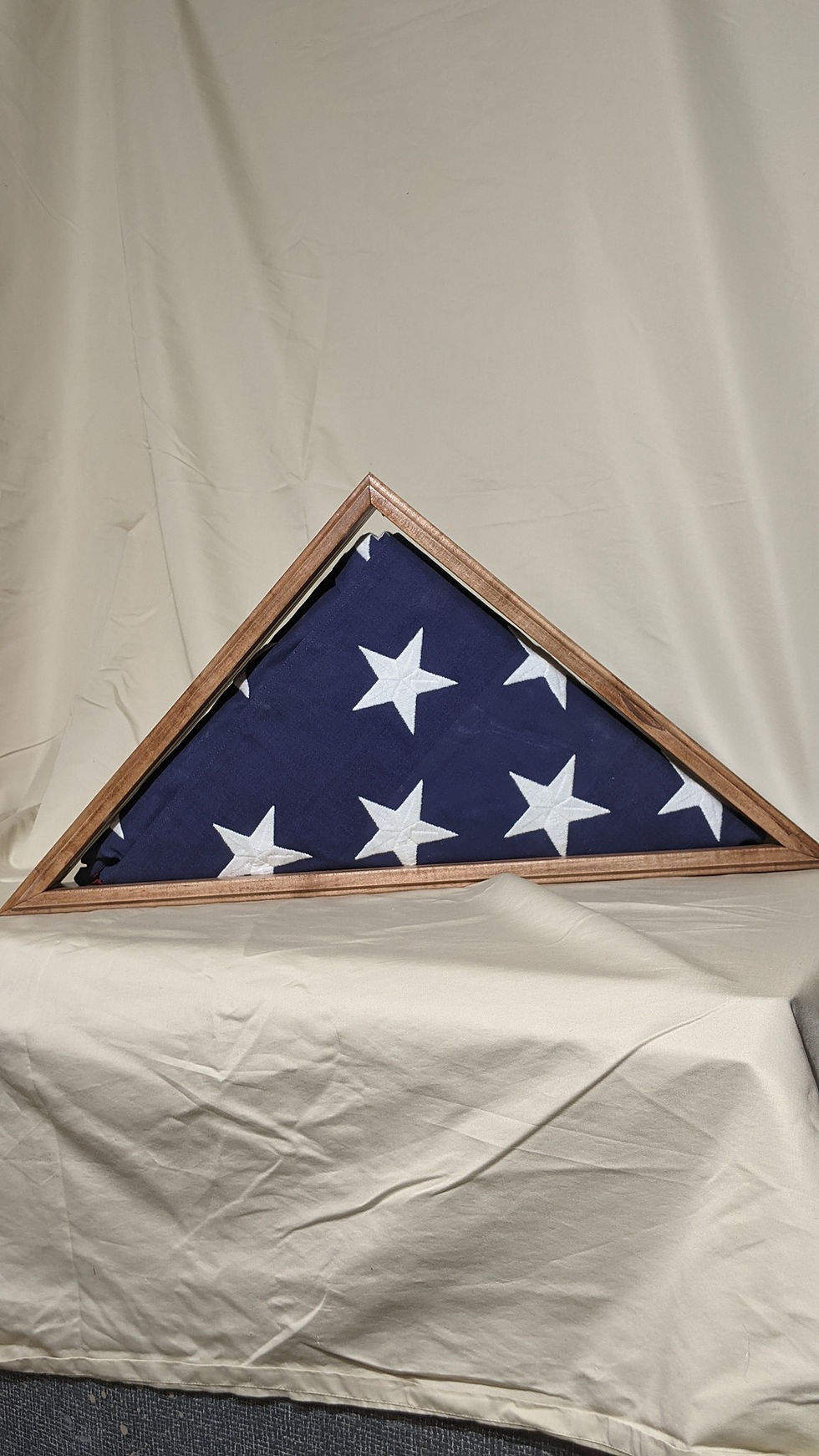 Thumbnail: American Flag Display Case-Maple