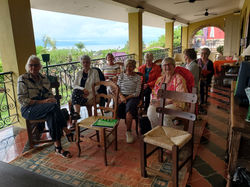 Ladies waiting for the June meeting to start