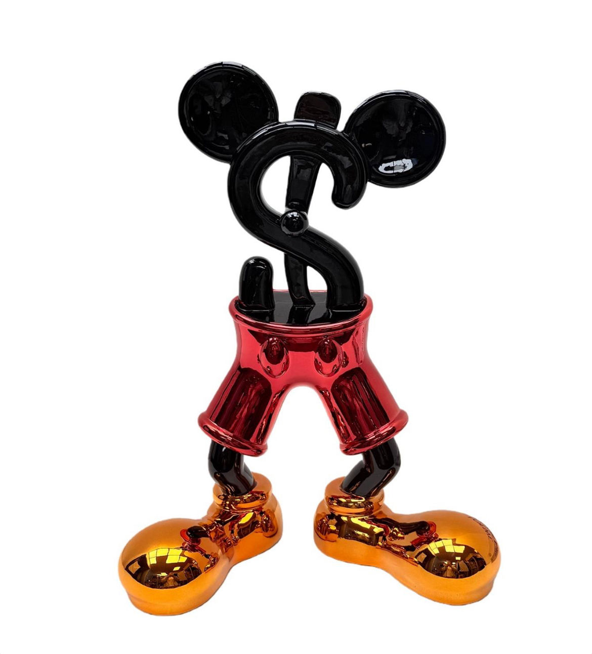 İthal Mickey Mouse Dollars Heykel Obje 47 cm 