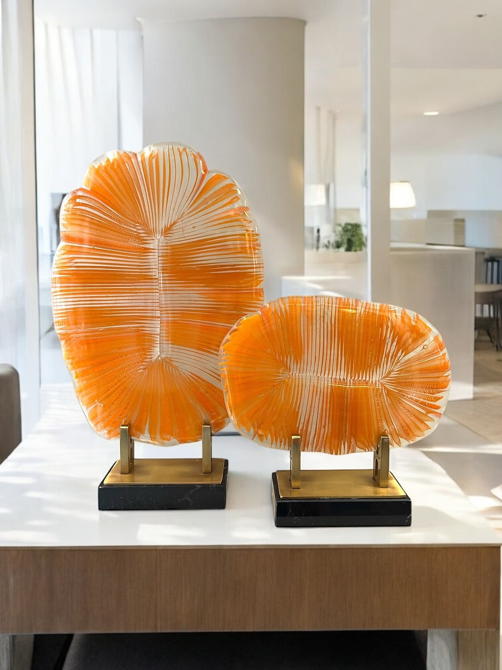 El yapımı cam özel koleksiyon obje- 32 cm Küçük boy