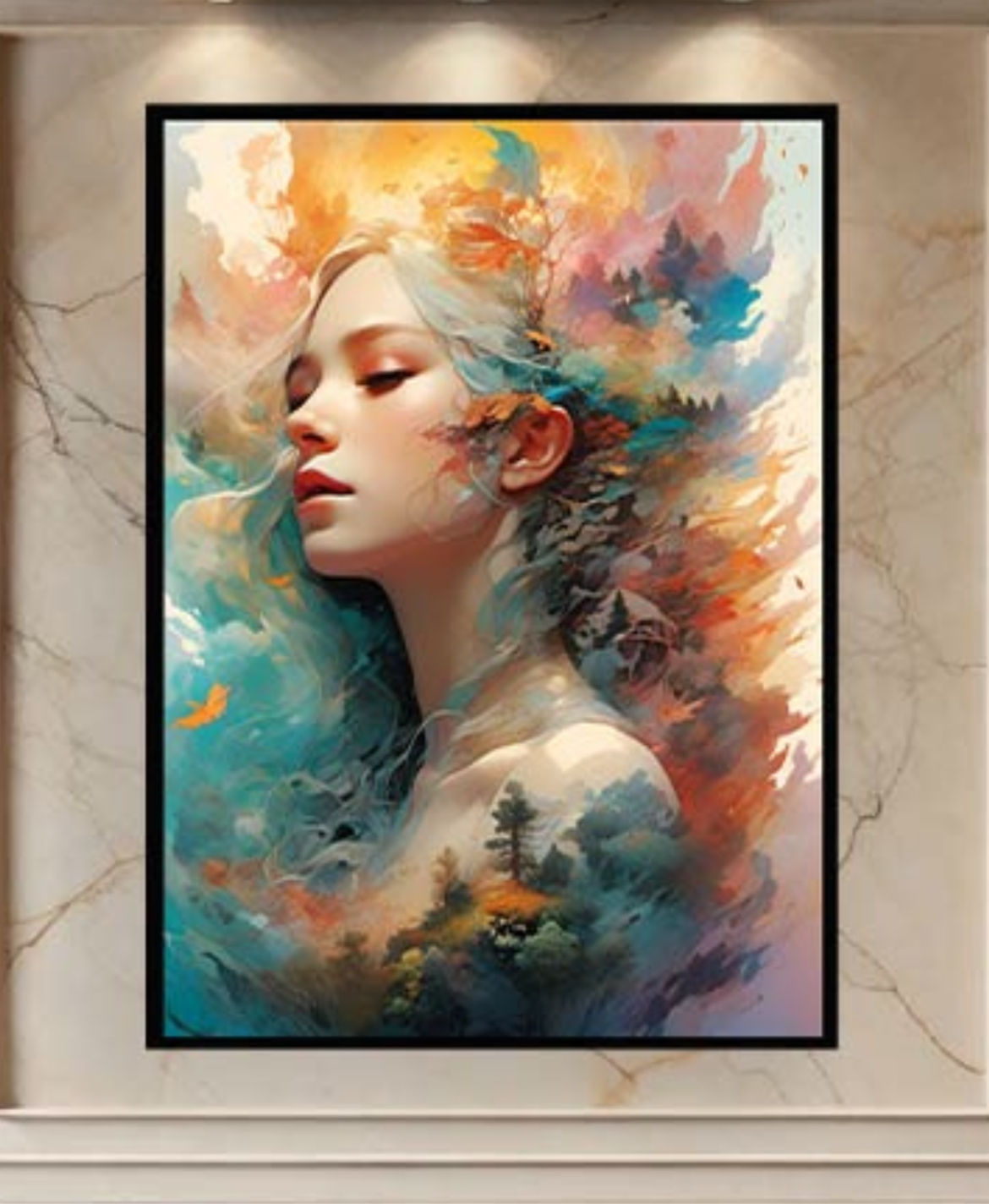 Özel Koleksiyon Cam Baskı Deep Tablo 