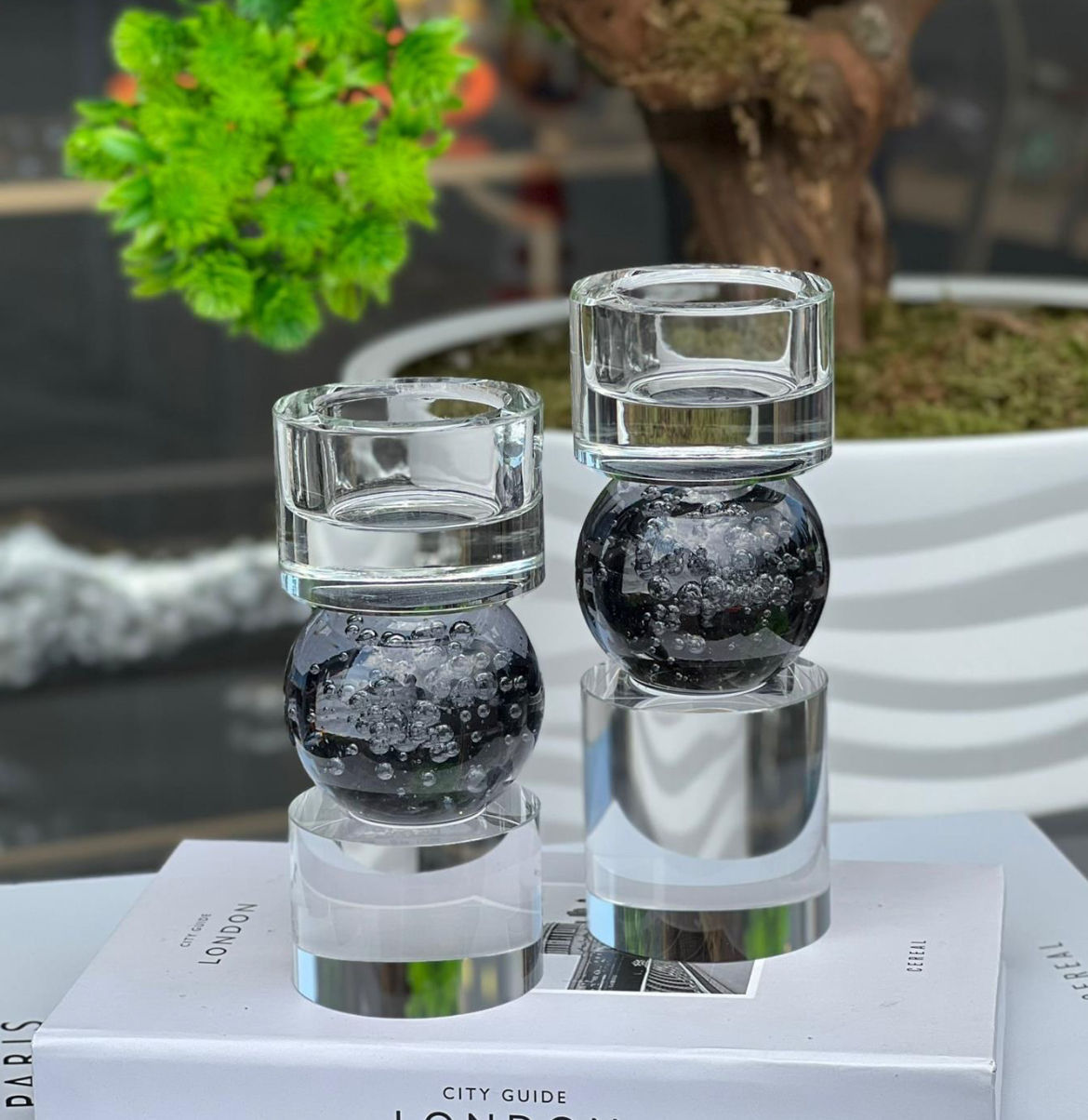 Füme Top Form İkili Şamdan Set