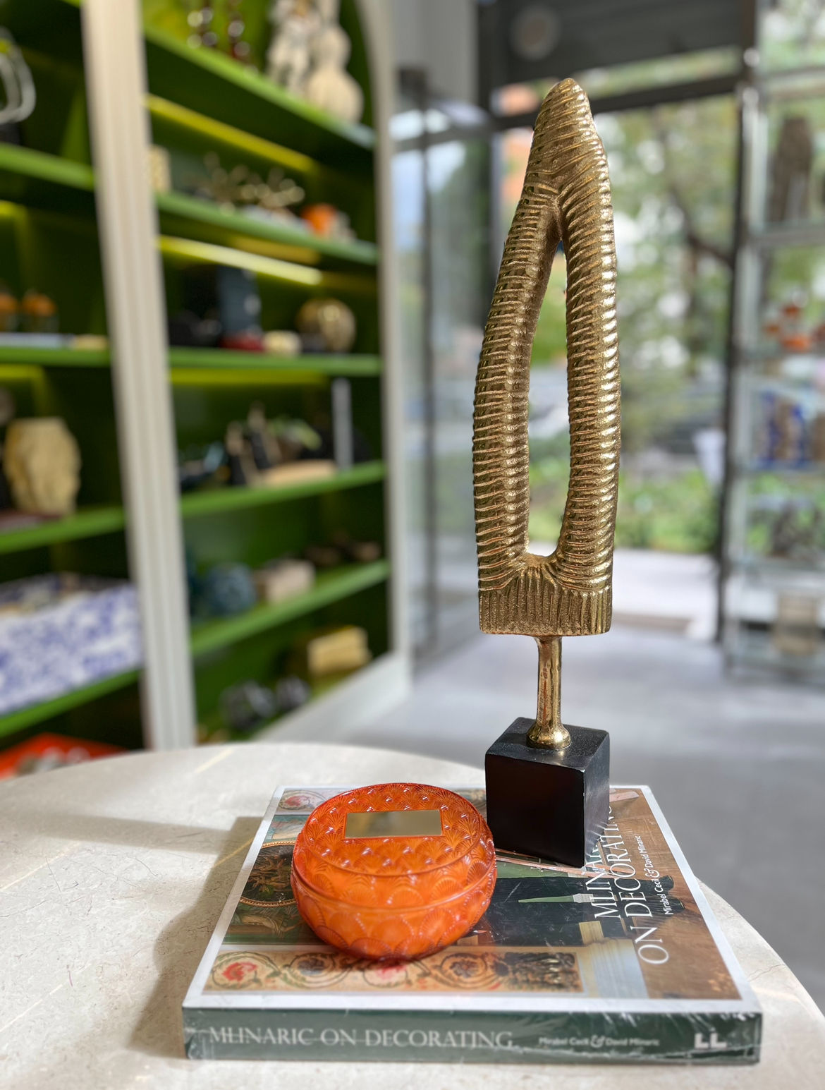 Döküm Gold Geo Dekoratif Obje 