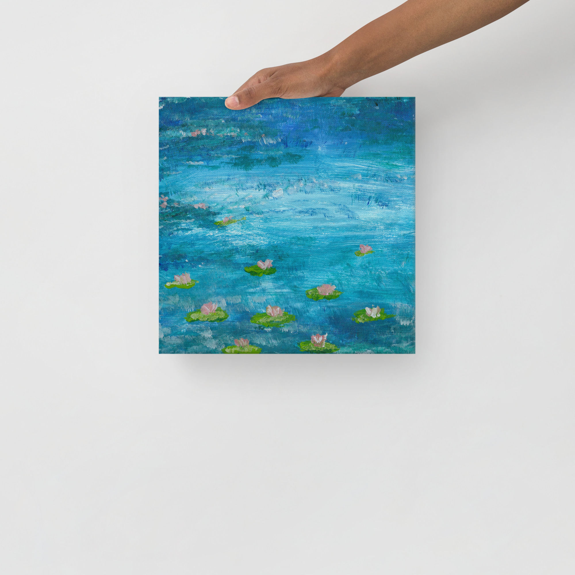 Lillies on the Water Thin canvas