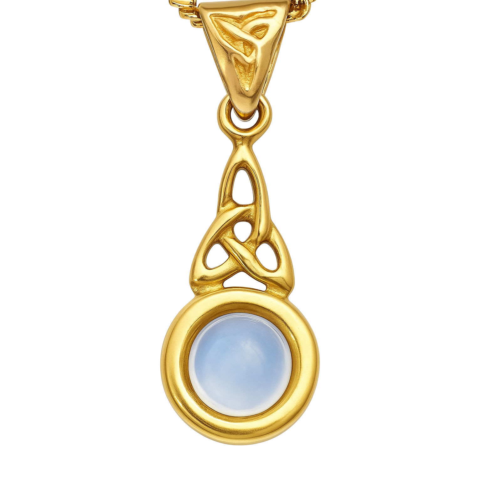 Celtic Welsh Gold Eternal Pendant