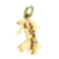 Welsh Gold Map of Wales Charm