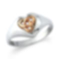 Silver and Welsh Gold Celtic Knot Triqueta Signet Ring