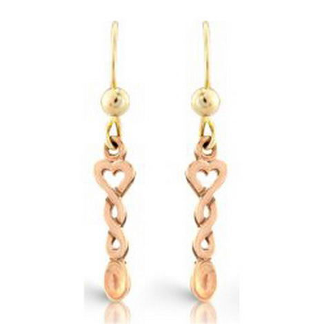 Welsh Rose Gold Love-spoon Earrings