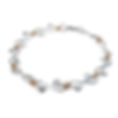 9ct Welsh Rose Gold & Sterling Silver Tree of Life Bracelet